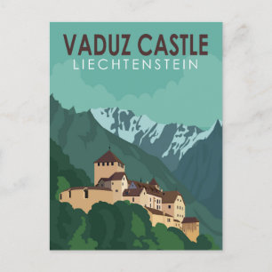 Vaduz Castle Liechtenstein Travel  Art Briefkaart