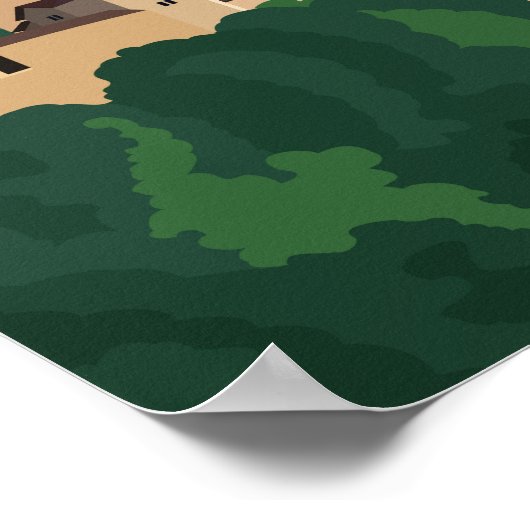 Vaduz Castle Liechtenstein Travel  Art Poster (Hoek)