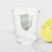 Vaduz Castle Liechtenstein Travel  Badge Shot Glas (Achterkant)