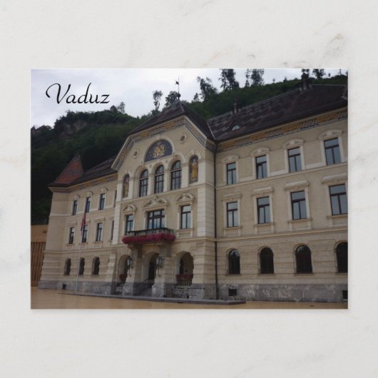 vaduz govt bldg briefkaart (Voorkant)