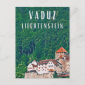 Vaduz, hoofdstad van Liechtenstein Briefkaart (Voorkant)