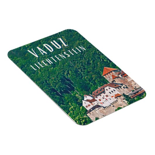 Vaduz, hoofdstad van Liechtenstein Magneet (Rechterzijde)