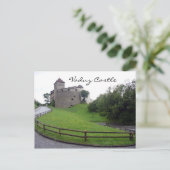 vaduz - kasteel groen briefkaart (Staand voorkant)