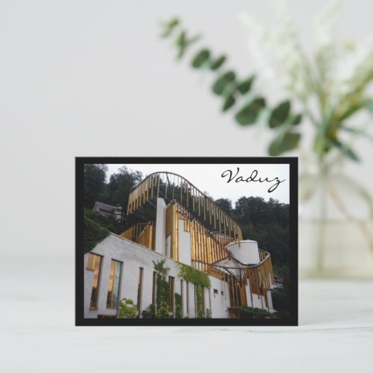 vaduz - kunstcentrum briefkaart (Staand voorkant)