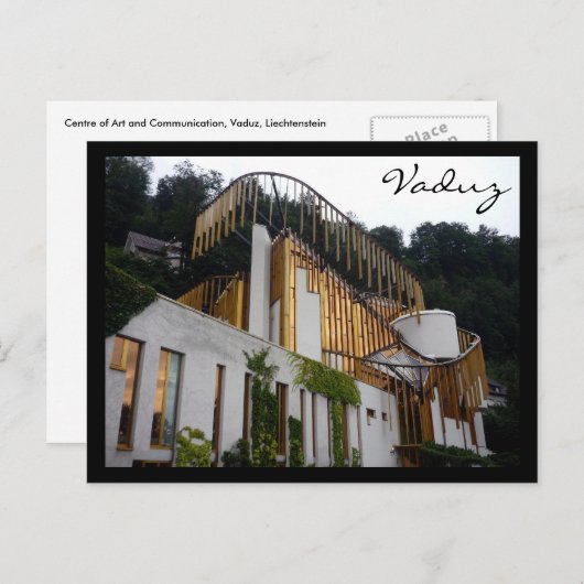 vaduz - kunstcentrum briefkaart (Voorkant / Achterkant)