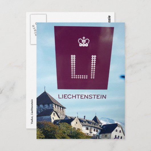 vaduz li briefkaart (Voorkant / Achterkant)