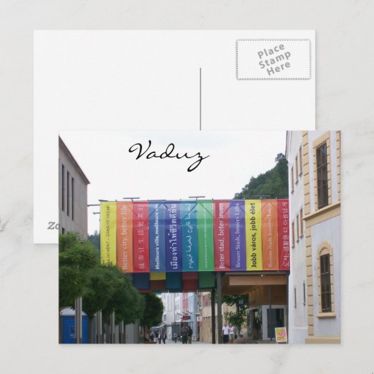 Vaduz Liechtenstein Briefkaart (Voorkant / Achterkant)