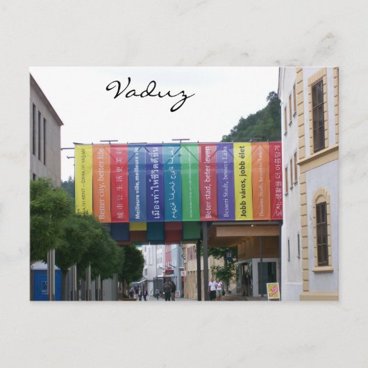 Vaduz Liechtenstein Briefkaart (Voorkant)