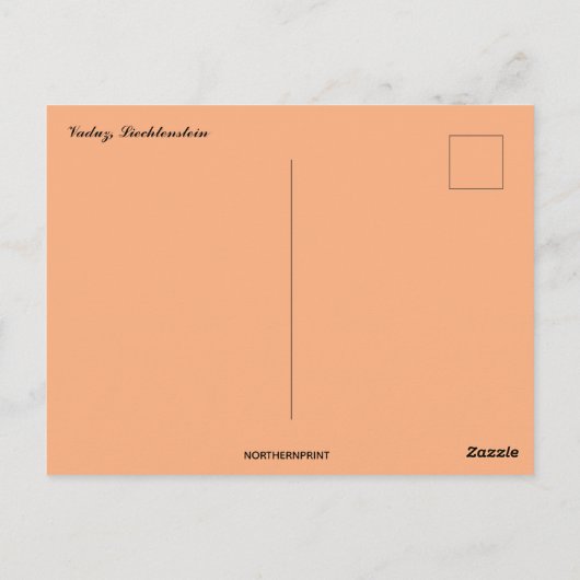 Vaduz Liechtenstein Briefkaart (Achterkant)