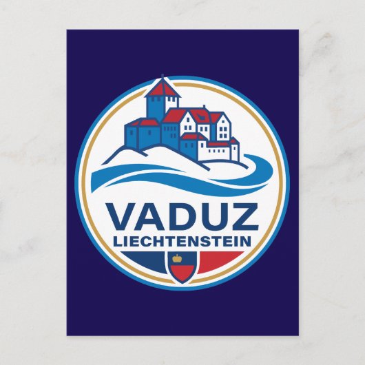 Vaduz Liechtenstein Europa Briefkaart (Voorkant)