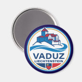 Vaduz Liechtenstein Europa Magneet (Voorkant / Achterkant)