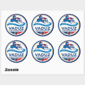 Vaduz Liechtenstein Europa Ronde Sticker (Vel)