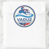 Vaduz Liechtenstein Europa Ronde Sticker (Tas)