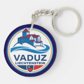 Vaduz Liechtenstein Europa Sleutelhanger (Achterkant)