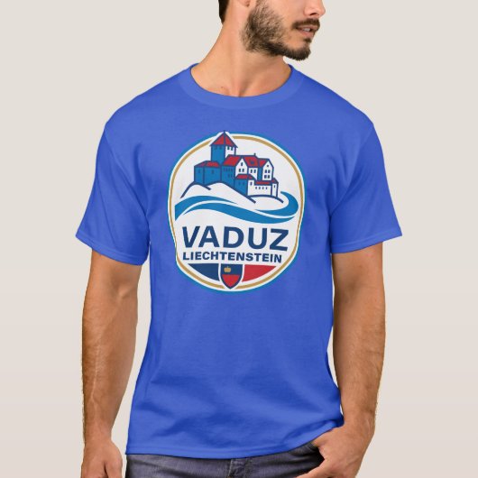 Vaduz Liechtenstein Europa T-shirt (Voorkant)