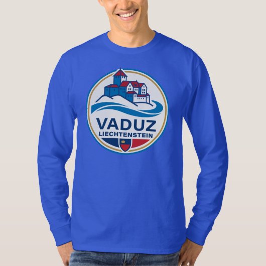 Vaduz Liechtenstein Europa T-shirt (Voorkant)