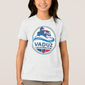 Vaduz Liechtenstein Europa Tri-Blend Shirt (Voorkant)