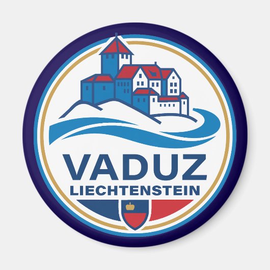 Vaduz Liechtenstein Europe Magneet (Voorkant)