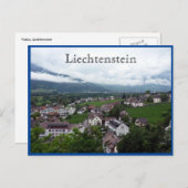 vaduz - stad liechtenstein briefkaart (Voorkant / Achterkant)