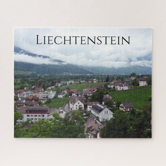 vaduz - stad liechtenstein legpuzzel (Horizontaal)