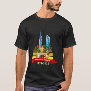  VAE 51 jaar na Camel 1971 2022 UAE Nat T-shirt