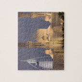 VAE, Dubai. Moskee 's avonds met Burj al Arab Legpuzzel (Verticaal)