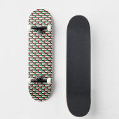 VAE vlag kleuren harten patroon patriottisch Persoonlijk Skateboard (Voorkant)