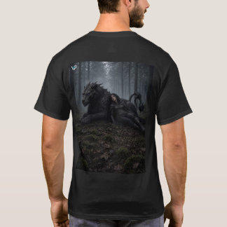 Vaela rustend met Acefang T-shirt