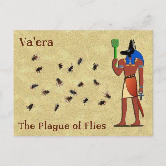 Va'era - De plaag van de vliegen Briefkaart (Voorkant)
