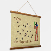 Va'era - De plaag van de vliegen Hangend Wandkleed (Gebogen)