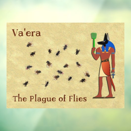 Va'era - De plaag van de vliegen Raamsticker (Vel 3)