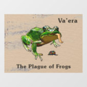 Va'era - de vlag van kikkers raamsticker (Vel)