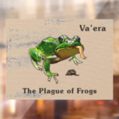 Va'era - de vlag van kikkers raamsticker (Vel 2)