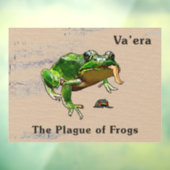 Va'era - de vlag van kikkers raamsticker (Vel 3)