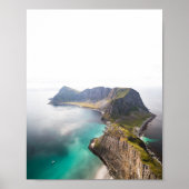 Vaeroy Lofoten Cliff Foto Poster (Voorkant)