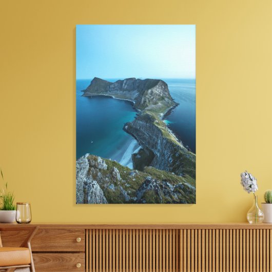 Vaeroya Lofoten Eilanden Canvas Afdruk (Insitu (Woonkamer))