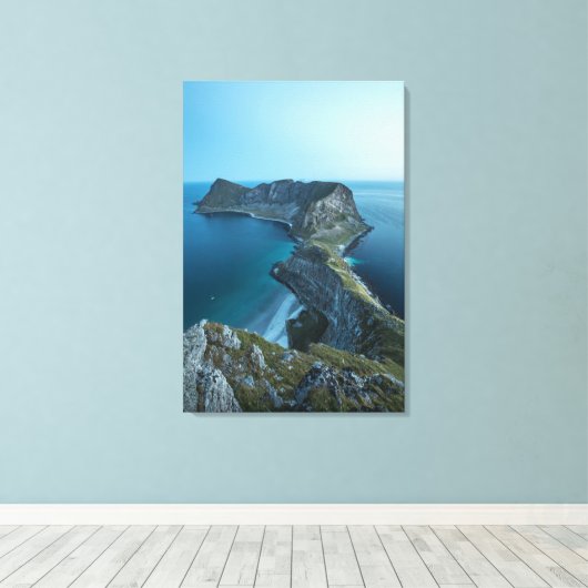 Vaeroya Lofoten Eilanden Canvas Afdruk (Insitu (Houten vloer))