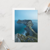 Vaeroya Lofoten Eilanden Kaart (Voorkant / Achterkant in situ)