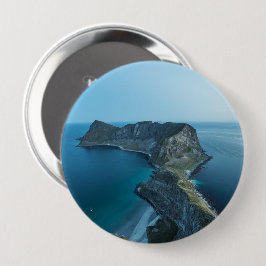 Vaeroya Lofoten Eilanden Ronde Button 4,0 Cm