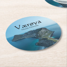 Vaeroya Lofoten Eilanden Ronde Kartonnen Onderzetter