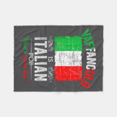 Vaffanculo Fijne Dag Funny Italiaans Gezegde Fleece Deken (Voorkant (Horizontaal))