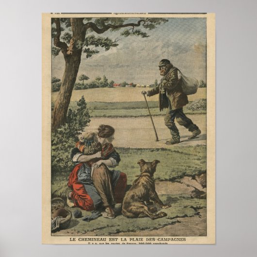 Vagabond is een last voor het platteland poster (Voorkant)