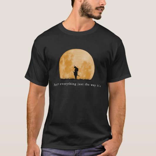 Vagabond Musashi Warrior Quote T-shirt (Voorkant)