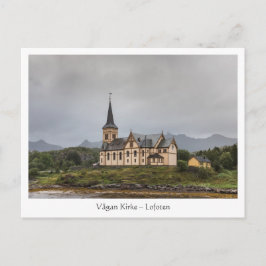 Vagan Kerk Lofoten Eilanden Briefkaart