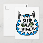 Vage kat briefkaart (Voorkant / Achterkant)