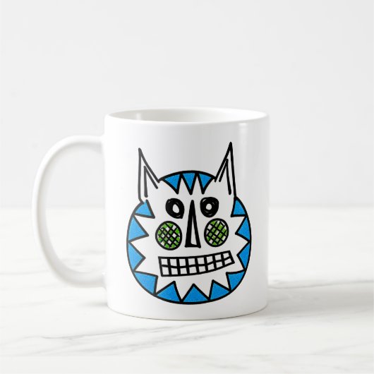 Vage kat koffiemok (Links)