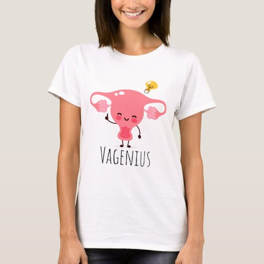 Vagenius / Uterus Puns / Uterus Jokes T-shirt (Voorkant)