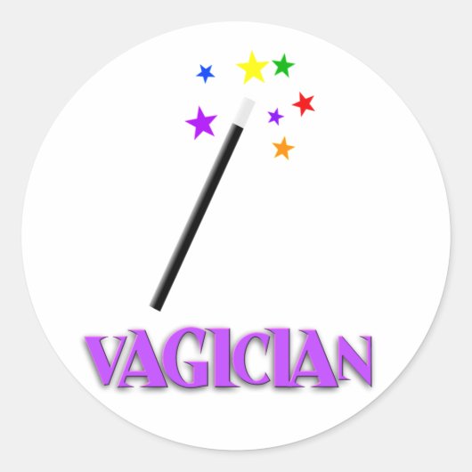 Vagiciër Ronde Sticker (Voorkant)