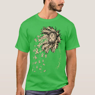 Vaginale Bewustzijn Zonnebloemenlint Bloemen herfs T-shirt