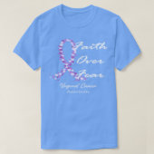Vaginale kankerbewustwording Geloof over angst in  T-shirt (Design voorkant)